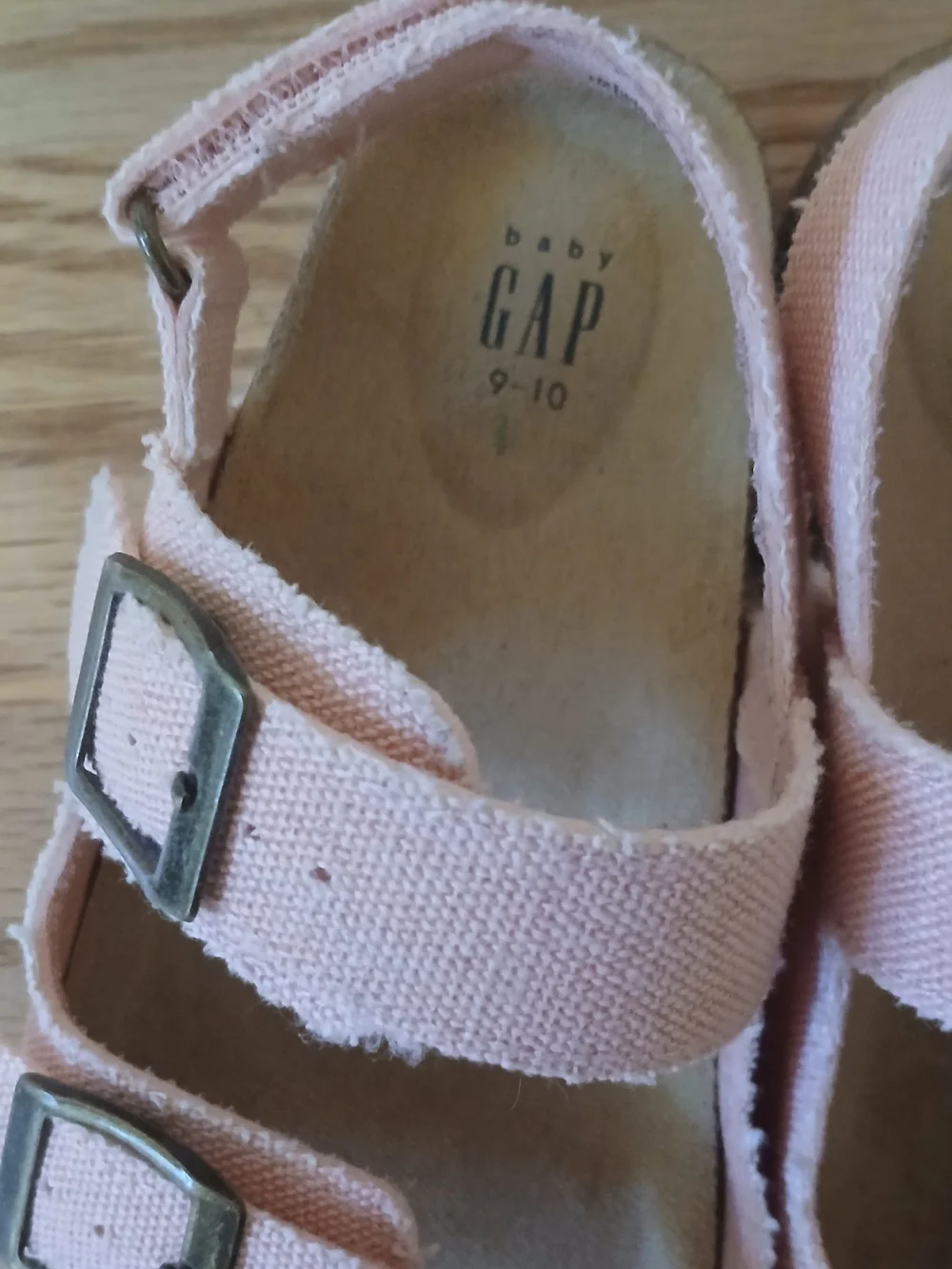GAP Baby Girl Suede Double-Buckle Sandals